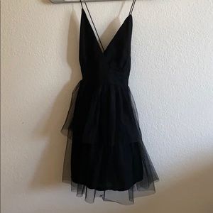Black flow dress